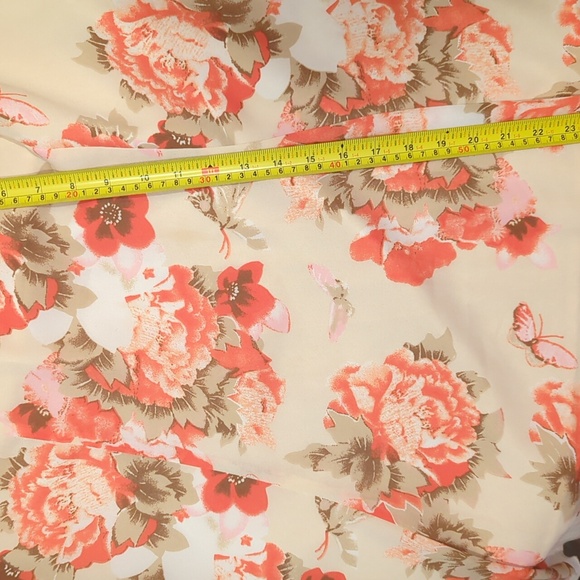 #023 Louben Women sz 16 (Fit 10-12) Butterfly & flowers lined skirt. One Only! - Picture 4 of 6